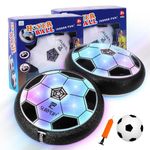 2 Pcs Hover Soccer Toys Set, Boys Gift Idea for Age 6 7 8 9 10 11 12 Years Old, Teen Boys World Cup Christmas Easter Stuffers Valentine Holiday Birthday Present Ball Toy