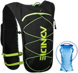 TRIWONDER Hydration Pack Hiking Backpack Water Bag Running Vest Hydro Daypack for Outdoor Cycling Festival Raves Climbing (Black - with 1.5L Water Bladder)