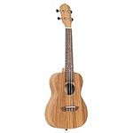 Ortega Guitars Concert Ukulele acoustic - left-handed - Timber Series - includes Deluxe Gig Bag - zebrawood/mahogany (RFU11Z-L)