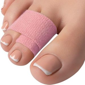 Homergy Hammer Toe Straightener Corrector Splint - 4 Broken Toe Wraps One Layer, Brace Orthopedic Separator, Cushioned Bandages, Heal Wrap Toe Straighteners for Crooked Toes, Align Hallux Valgus