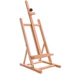 US Art Supply Large 33" to 53" Tall Tabletop Adjustable H-Frame Wood Studio Artist Easel