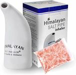 Pure Natural Himalayan Pink Salt Ceramic Filled 100gm Salt in Inhaler with 200gm Crystal Salt Natural Solution Asthma and Allergy Relief