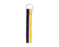 LGBTQ Pride Flag Lanyard Style Keychains for Car Keys-Perfect for LGBTQ Accessories, Gay Pride Stuff & Gift-Giving, Nonbinary Flag Lanyard Keychain, 35 1/2 inches long by 3/4 inch wide.