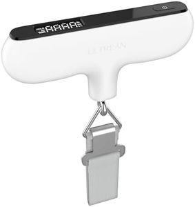 Ultrean Luggage Scale, 110lb Digital Suitcase Weight Scale for Travel, Portable Handheld Baggage Scale with Rubber Paint, Hook, Battery Included