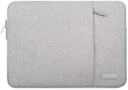 MOSISO Tablet Sleeve Case Compatible with iPad Air 5th 10.9 inch 2022, iPad Pro 11 inch 3/2/1 2021-2018, iPad 9/8/7 10.2, iPad Air 4 10.9/Air 3 10.5, iPad 9.7,Polyester Vertical Bag Cover,Gray