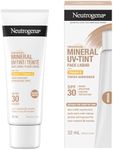 Neutrogena Purescreen+ Mineral UV Tint Face Liquid Sunscreen, Medium Skin Tone, SPF 30, Vitamin E, UV Protection, 32-mL