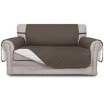 Easy-Going Sofa Slipcover Reversible Sofa Cover Water Resistant Couch Cover Furniture Protector Cover with Elastic Straps for Pets Kids Children Dog Cat(Loveseat, Taupe/Ivory)