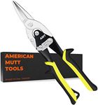 Mutt Tools 10 Inch Straight Cut Tin Snips for Cutting Metal Sheet – CrMo Tin Snips Heavy Duty – Sheet Metal Cutter Shears with Ergonomic Handles