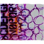 DENY Designs Sophia Buddenhagen Purple Circles Fleece Throw Blanket, 60-Inch by 50-Inch