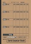 Carb Counter Book: Pocket Size & Large Print | Food Tracker Journal & Diary to Record Carbohydrates, Calories, Fiber & Net Carbs