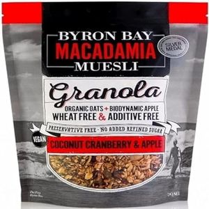 Byron Bay Macadamia Granola Coconut Cranberry and Apple Muesli 2 kg