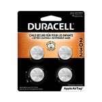 Duracell 2032 battery, CR2032 3v Lithium Coin Battery, 4 Count (pack of 1). Bitter Coating Helps Discourage Swallowing, Child-secure Packaging. Ideal for Key Fobs, Remotes and More. Lithium Batteries