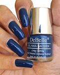 DeBelle Gel Glossy Finish Nail Polish Bleu Allure(Navy Blue), 8 Ml - Enriched With Natural Seaweed Extract, Cruelty Free, Toxic Free