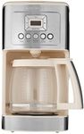 Cuisinart DCC-3200 14-Cup Glass Carafe with Stainless Steel Handle Programmable Coffeemaker, Cream