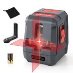 Enventor Laser Level, 15M Cross Line Laser Level, Laser Levels Self Leveling with 2 Lines Horizontal/Vertical, 2 Mode Manual/Self-Leveling, IP54, 360° Magnetic Bracket, 2 x AA Batteries Red