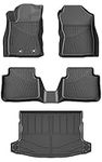 HEAVYSTONE Floor Mats & Cargo Mat Set for 2024 Subaru Crosstrek All Weather Floor Cargo Mat Crosstrek Accessories TPE Waterproof Anti-Slip Odorless