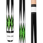 Pathline Pool Cue Stick - 58 inch Canadian Maple Billiard Pool Stick (Green 18oz)