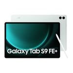 Samsung Galaxy Tab S9 FE+, S Pen in-Box, 31.50 cm (12.4 inch) Display, RAM 12 GB, ROM 256 GB Expandable, Wi-Fi, IP68 Tablet, Mint