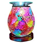 Cello Multi-Colour Mosaic Touch Electric Melt Burner - Wax Melt & Oil Burner. New Home Gifts, Home Decor, Room Decor & Office Accessories. Electric Diffuser With Light Bulb.