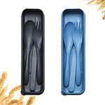 Reusable Travel Utensils Set with C