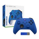 Serise X/S Wireless Controller,for Xbox Serise X/S Gamepad Controller with 2.4G Wireless Receiver Anti-Skid Rocker Gaming Handle for PC Gamepad Accessories (Blue)