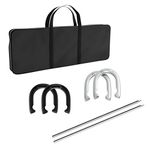 Trademark Games Professional Horseshoe Set - Heavy Duty with Carrying Case