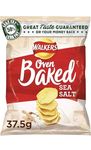 Walkers Twice Oven Baked Crisps Delicious 50% Less Fat 37.5g (Case of 32 Bags) (Sea Salt)