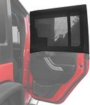 Blackout Shades for Car Side Windows, Car Window Sunshades Rear Custom Fit for Jeep Wrangler Jeep Cherokee Compass Grand Cherokee Liberty Renegade Rubicon Gladiator JT (2 Pack)