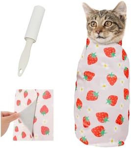 Supet Cat Wrap for Cutting Nails, 2025 Self-Adherent Cat Grooming Wrap, Anti-Escape Calming for Medicine, Nail Clipping, Teeth Brushing, Ear Cleaning