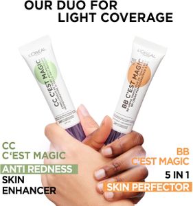 L'Oréal Paris Magic CC Cream SPF 11 – Anti-Redness, 30ml, Vitamin B5 & E