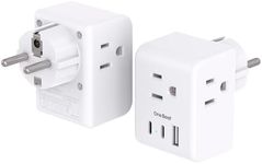 2 Pack Germany France Travel Plug A