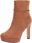 Nine West Women's Gripe Ankle Boot, Cognac, 5 UK