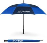 G4Free Strongest Golf Umbrella with Full Carbon Fiber, Well-constructed & Super Lightweight & Windproof Double Vented Mesh Canopy Large Oversized Stick Umbrellas for Rain Sun, Automatic Open