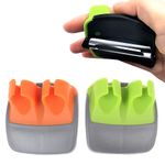 2 Pcs Hand Vegetable Peeler Palm Peeler Rubber Finger Grips,Silicone Finger Grips Kitchen Gadget,Comfortable to Peel Pumpkin,Carrot,Cucumber,Potato and More