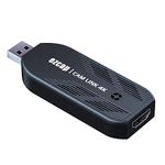 Cam Link 4K, External Camera Capture Card, 4K30/1080p120 for Streaming and Record via DSLR, Camcorder, Actioncam, Low-Latency for Video Conferencing, Live Streaming, Gaming, on OBS, Zoom, Windows, Mac