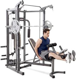 Marcy Combo Home Gym Equipment, Gray/Brown