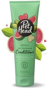 PET HEAD Dog Conditioner 250ml, Furtastic, Watermelon Scent, Knot Detangler, Best Dog Conditioner for Smelly Dogs, Care for Long Tangly Curls & Coats, Professional Grooming, Gentle Formula for Puppies