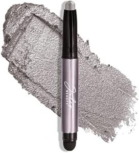 Julep Eyeshadow 101 Crème-to-Powder Waterproof Eyeshadow Stick – Rainstorm Shimmer – Long-Lasting, Crease-Proof, Deep Silver Shimmer Cream Eyeshadow with Built-in Smudger