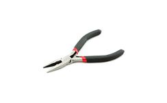 AKORD Mini Extra Long Nose Plier with Spring, Silver/Black