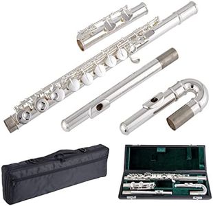 Singer's day SDAF-800 Silver Plated Alto Flute with Straight and Curved Headjoints