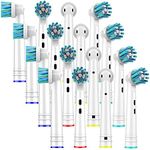 20x NeliCo Cross Action Replacement Toothbrush Heads – Compatible with Oral-B Electric Toothbrush – Advanced Rotating Brush Head and Angled Bristles for a Superior Clean