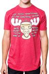 National Lampoon Griswold Family Christmas Vacation Moose Mug Eggnog T-Shirt, Heather Red, Large