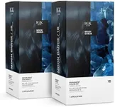 IGK Permanent Color Kit (2-Pack) MOON DANCE - Darkest Blue Black 1B | Easy Application + Strengthen + Shine | Vegan + Cruelty Free + Ammonia Free |