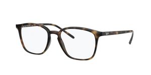 Ray-Ban unisex-adult RX7185 Plastic Prescription Eyewear FramesShiny Havana/Demo Lens52 mm