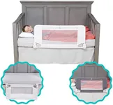 hiccapop Convertible Crib Toddler Bed Rail Guard with Reinforced Anchor Safety