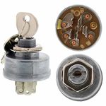 Ignition Starter Switch 5 Spade with Keys for MTD 725-0267A Husqvarna Ride On Tractor Mower