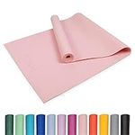 Myga Yoga Mat - Non-Slip Exercise Mat for Yoga, Pilates, Meditation & Fitness - Lightweight Yoga Mat for Travel - Multipurpose Mat for Men & Women for Home Gym & Studio - Dusty Pink