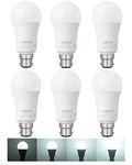 EDISHINE 6 Pack Dimmable Bayonet Light Bulb, 14W LED Bulb, 100W Incandescent Equivalent, Cool White 6500K, BC GLS A60 Energy Saving Bulb, B22 Bulb for Chandelier, Pendant Light, Office Ceiling Light