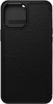 OtterBox Strada Folio Phone Case for Apple iPhone 12/12 Pro, Black