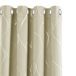 Home Beige Blackout Curtains